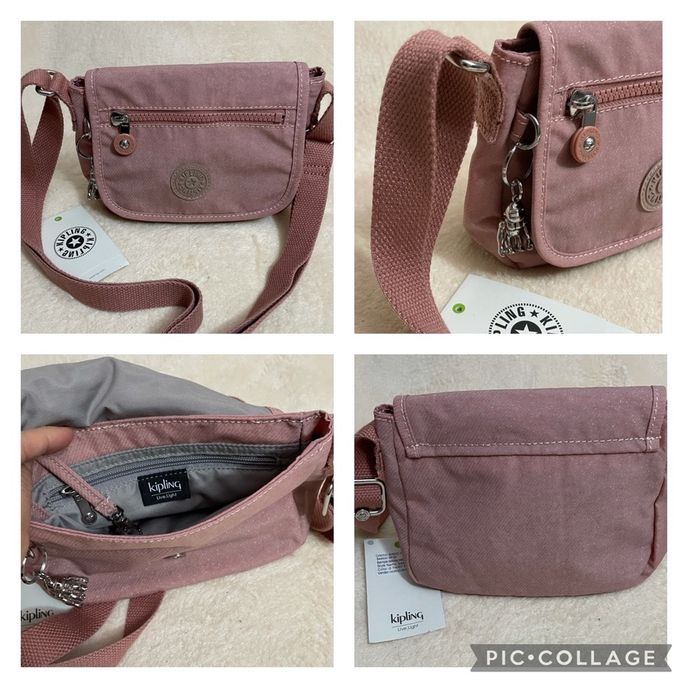 ✅NWT Authentic Kipling Crossbody Mini - Twist Pink